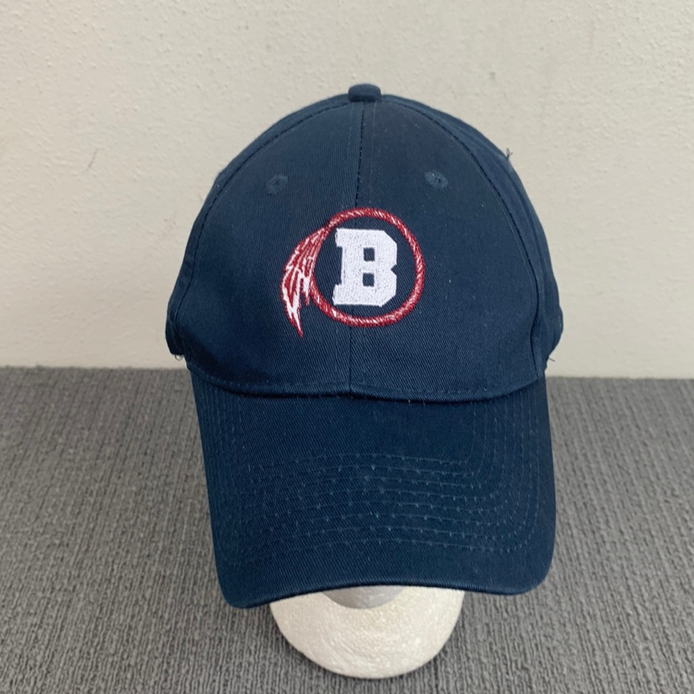 Port & Company Baseball Hat Unisex Adjustable Navy Blue B Strapback Cap